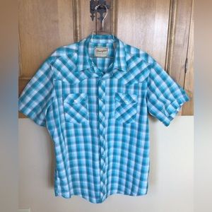 Wrangler XXL/ TG pearl snap short sleeve